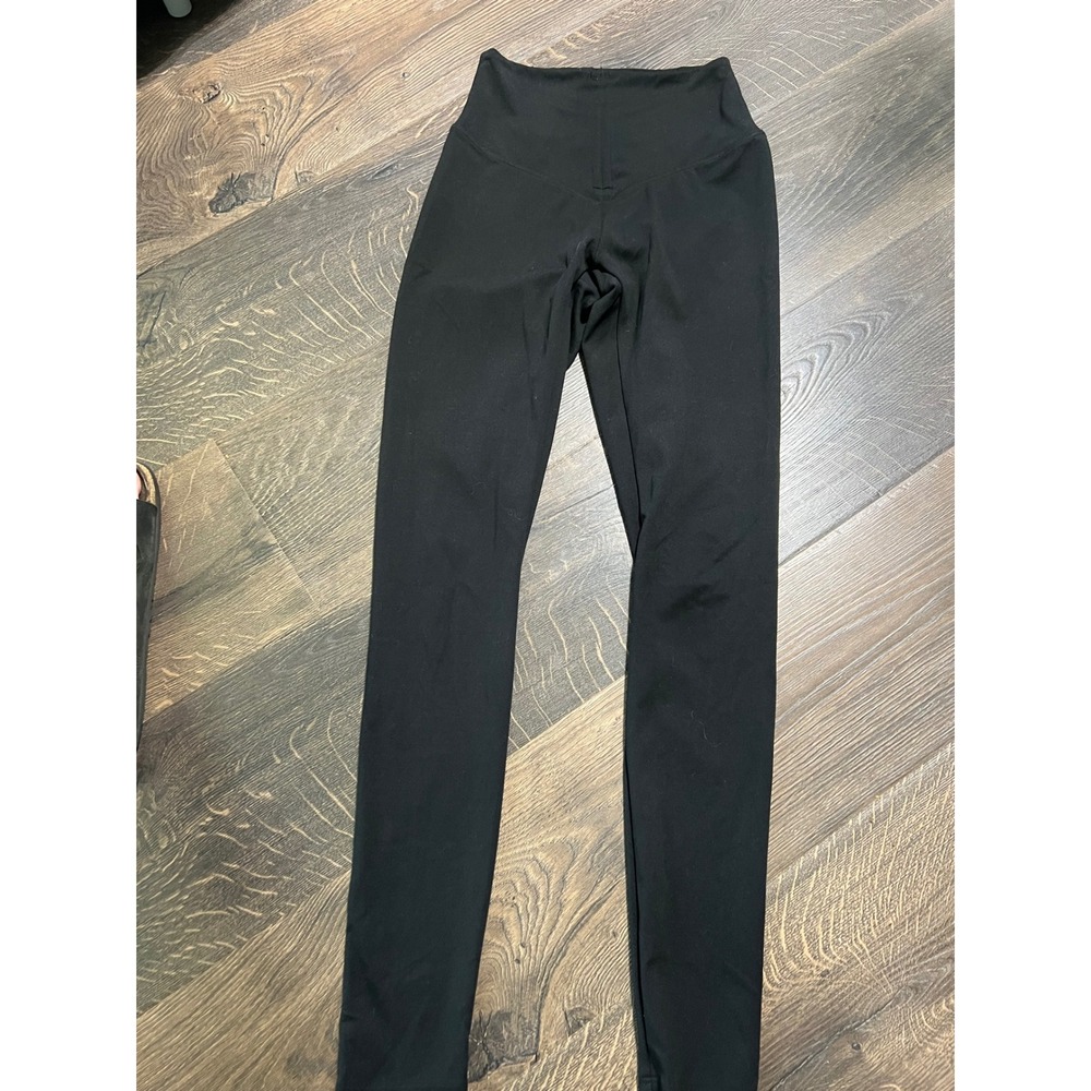PINK Victoria's Secret Active High Waist V-Waist Leggings Black XS Logo Graphic